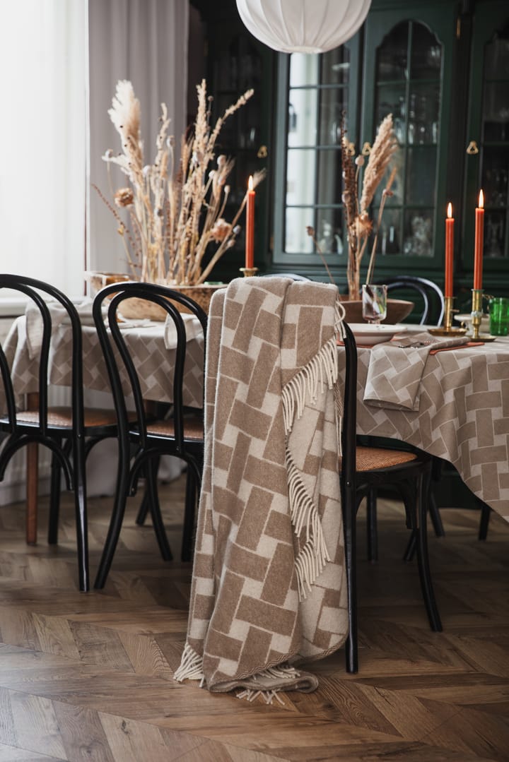 Korg XL duk 145x250 cm, Natur-taupe Almedahls