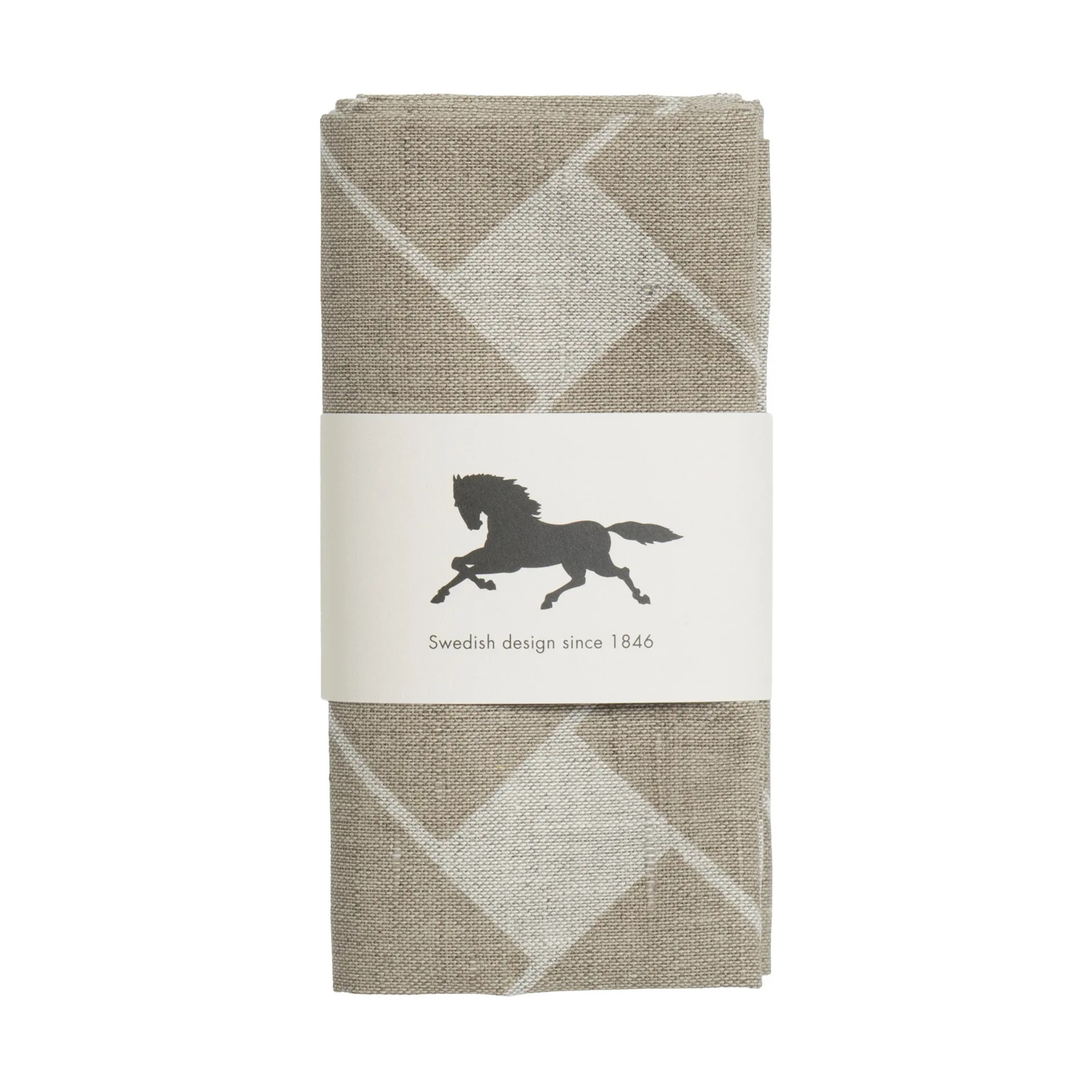 Korg XL serviett 45x45 cm 2-pk, Natur-taupe Almedahls