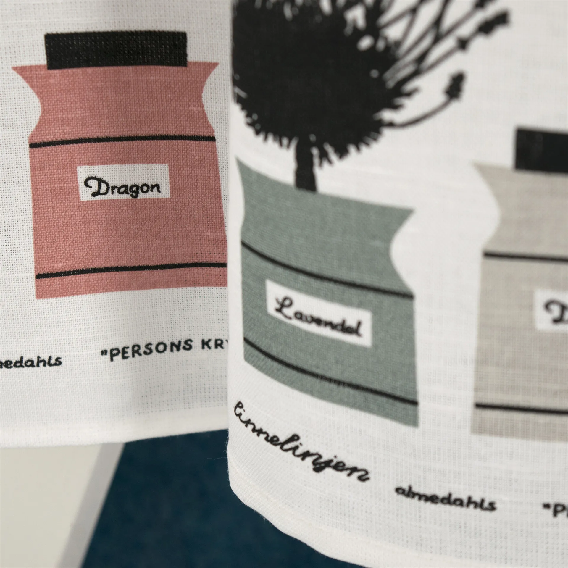 Perssons krydderskap kjøkkenhåndkle, grå Almedahls