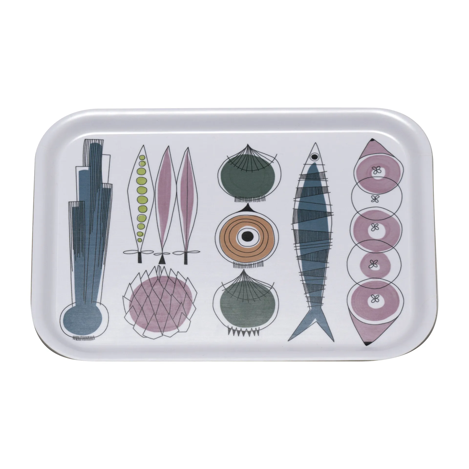 Picknick brett 20x27 cm, Blårosa-multi Almedahls