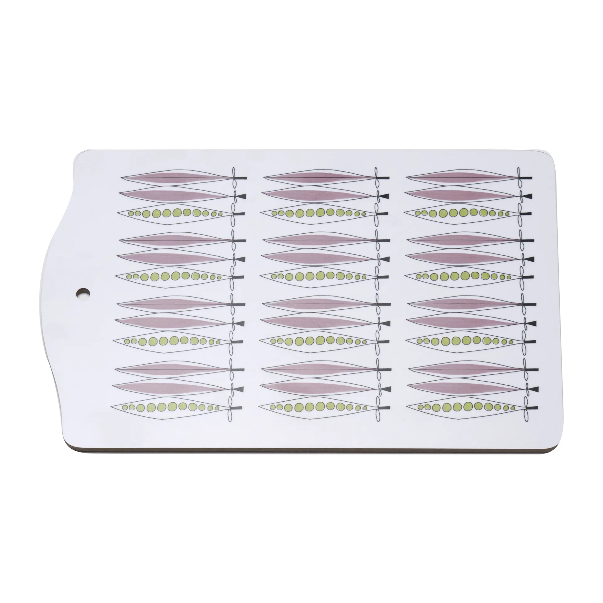 Picknick serveringsbrikke 20x30 cm, Blårosa-multi Almedahls