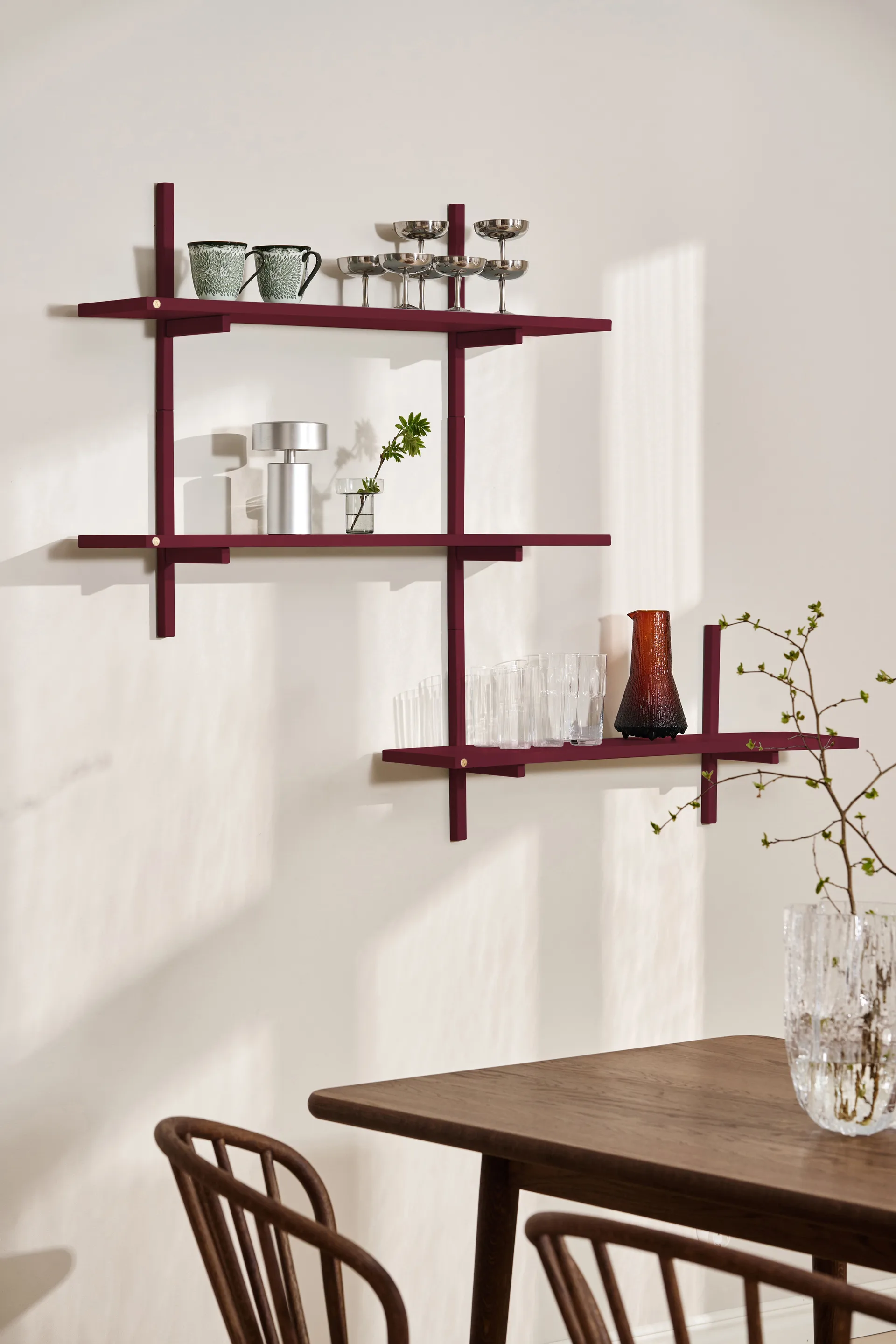 A-Light Shelf vegghylle Special Edition, Wine red 90x21x35 cm Andersen Furniture