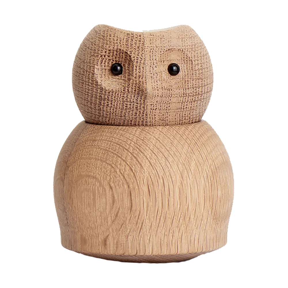 Andersen Owl trefigur Medium, Oak Andersen Furniture