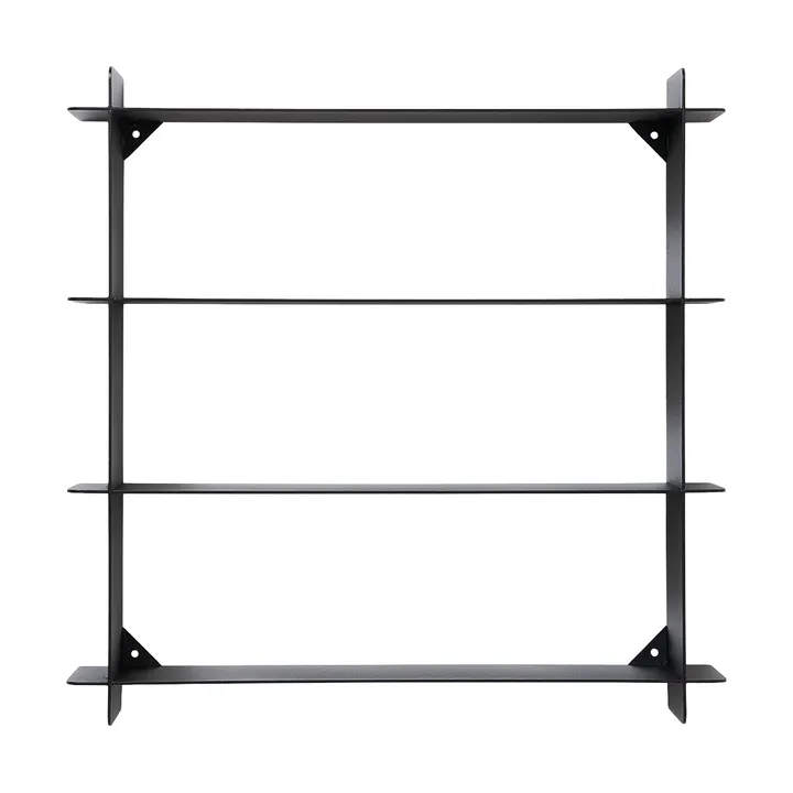 Division vegghylle - Black steel, 45x45x10 cm - Andersen Furniture