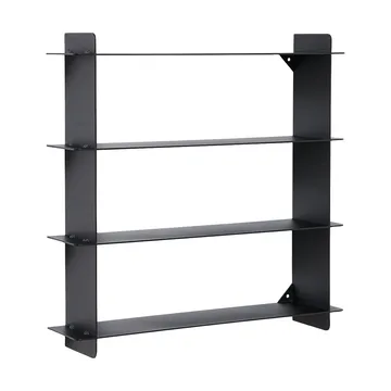 Division vegghylle - Black steel, 45x45x10 cm - Andersen Furniture