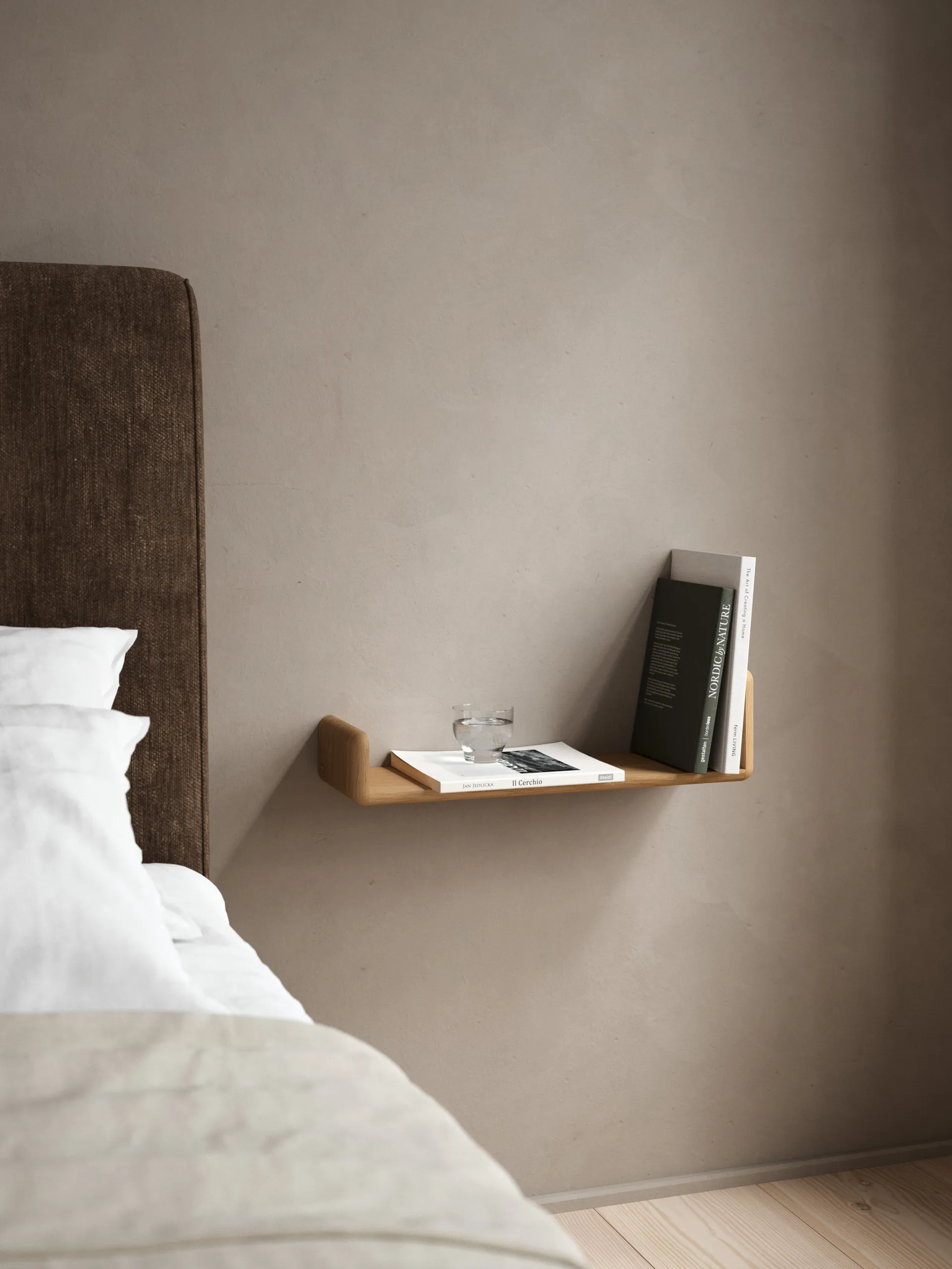 Level vegghylle, Oiled Nature Oak, 55x18x9 cm Andersen Furniture