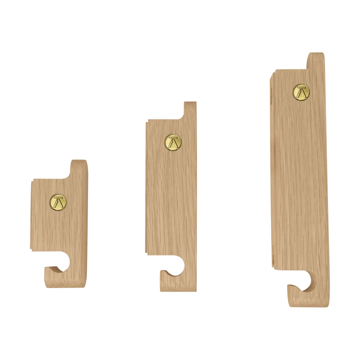 Multi Hooks krok sett med 3 stk. - Oak - Andersen Furniture