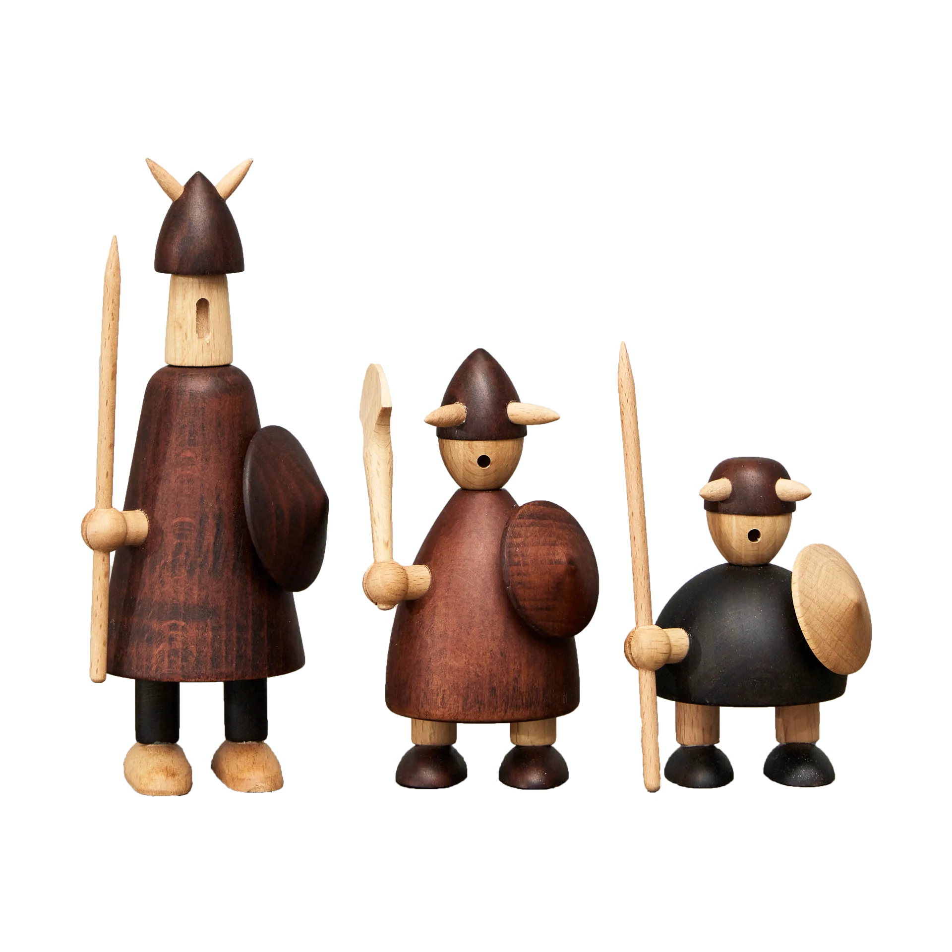 The vikings of Denmark trefigur 3 deler, Stained beech Andersen Furniture