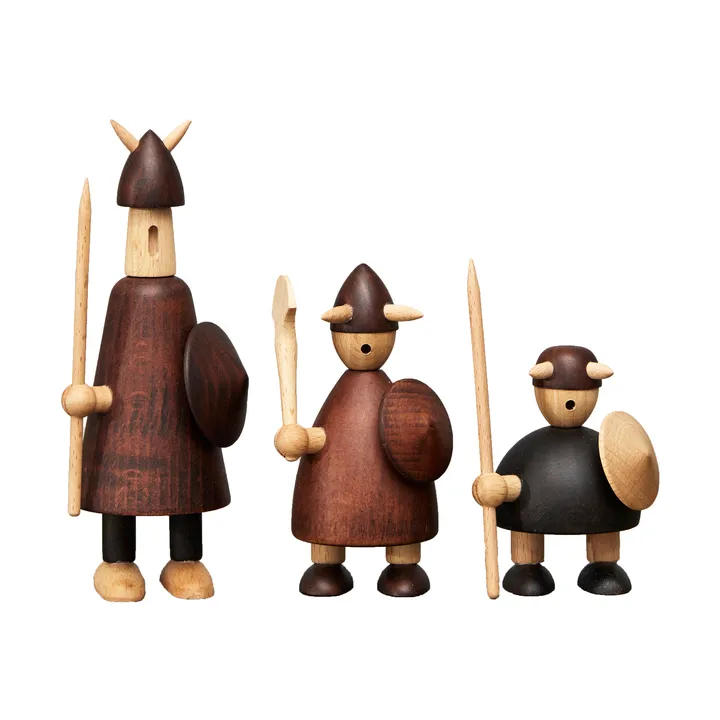 The vikings of Denmark trefigur 3 deler - Stained beech - Andersen Furniture