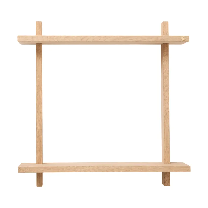 Treat vegghylle dobbel - Oak, 50x12x50 cm - Andersen Furniture