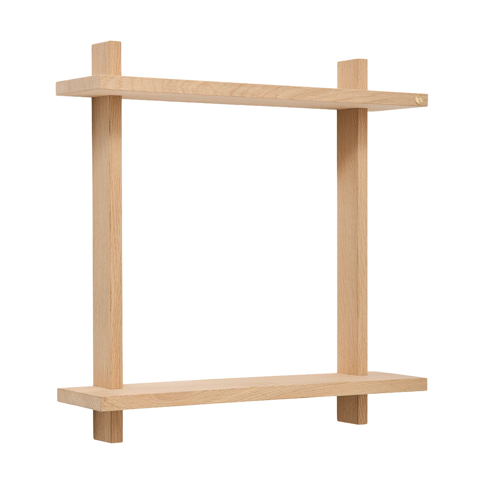 Treat vegghylle dobbel, Oak, 50x12x50 cm Andersen Furniture
