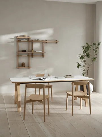 Treat vegghylle dobbel - Oak, 50x12x50 cm - Andersen Furniture