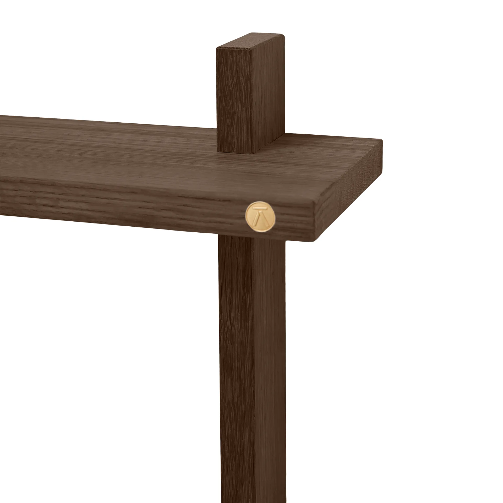 Treat vegghylle dobbel, Smoked Oiled Oak, 34x12x34 cm Andersen Furniture