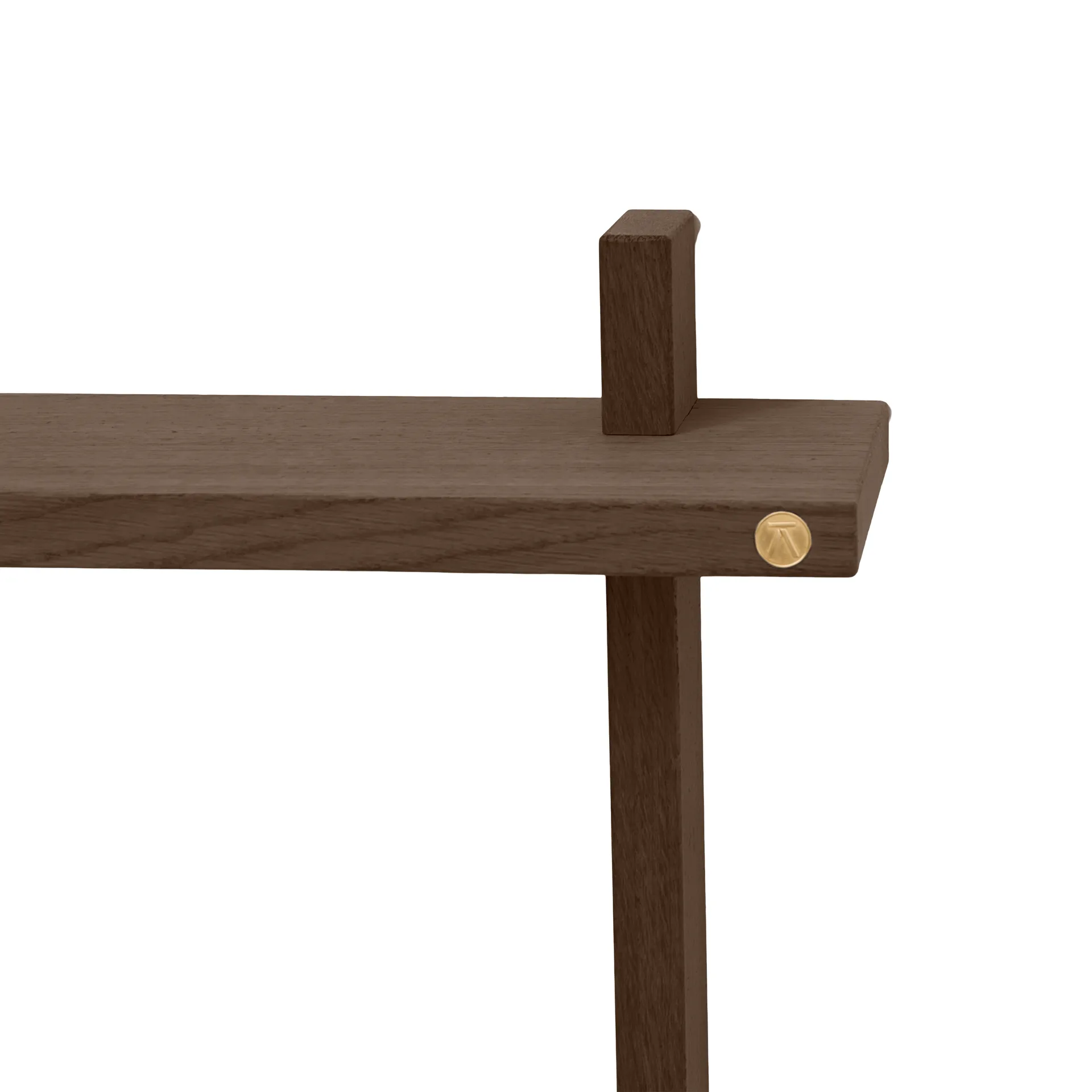 Treat vegghylle dobbel, Smoked Oiled Oak, 50x12x50 cm Andersen Furniture