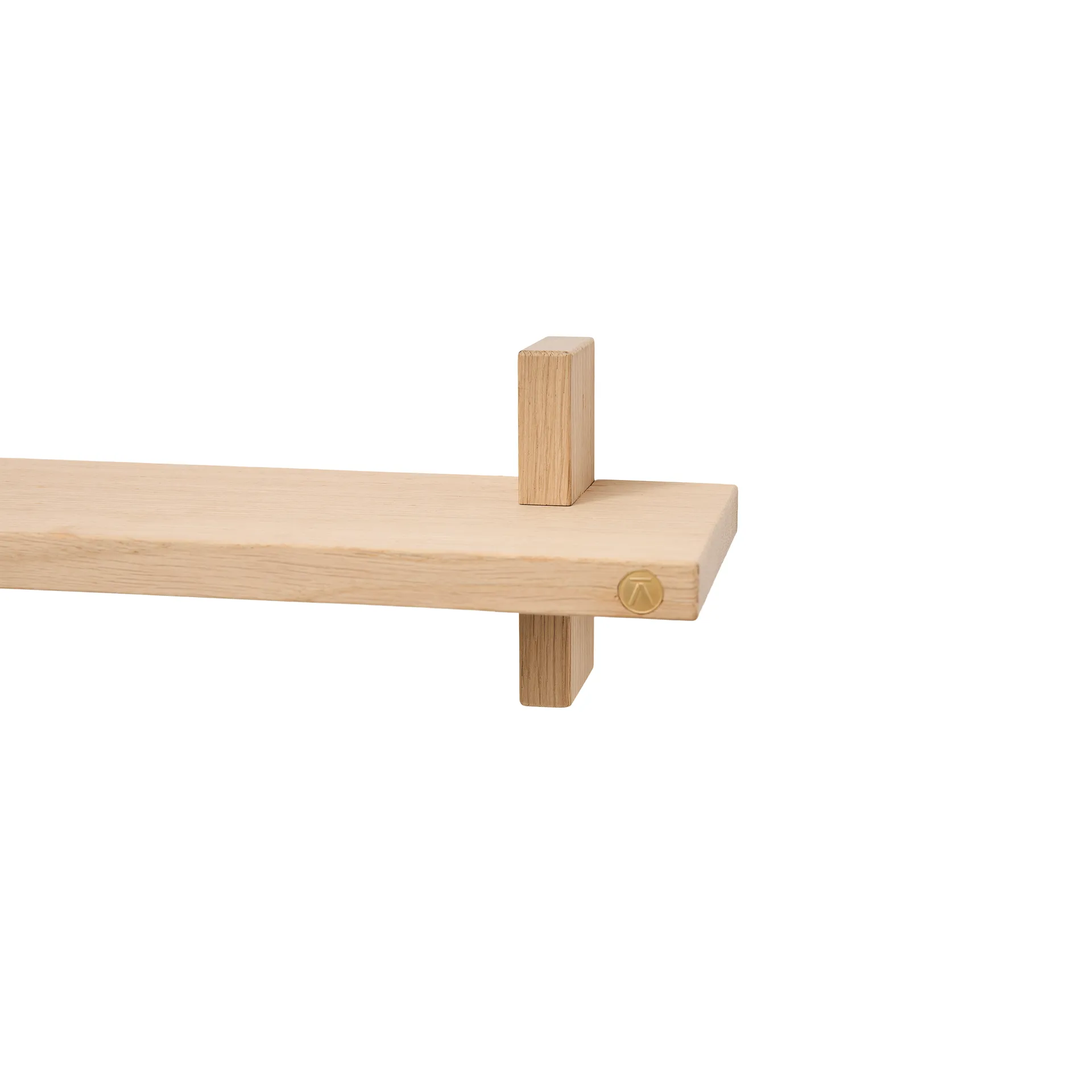 Treat vegghylle singel, Oak, 50x12x11,2 cm Andersen Furniture