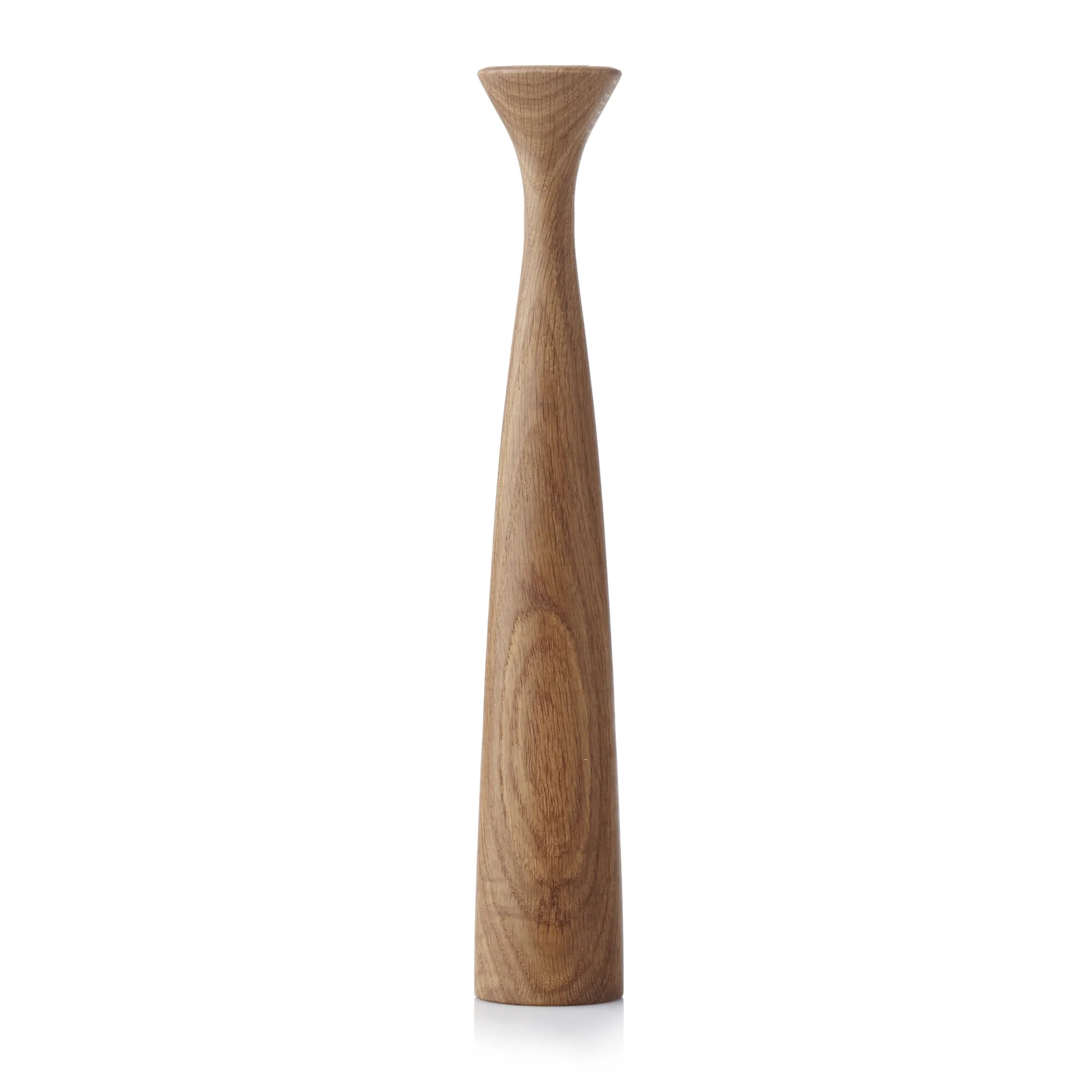 Blossom Rose lysestake 29 cm, Oiled oak Applicata