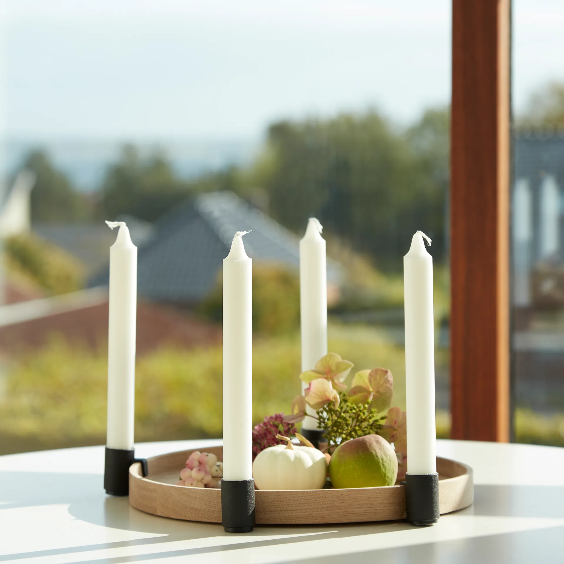 Luna adventslysestake, eik-svart Applicata