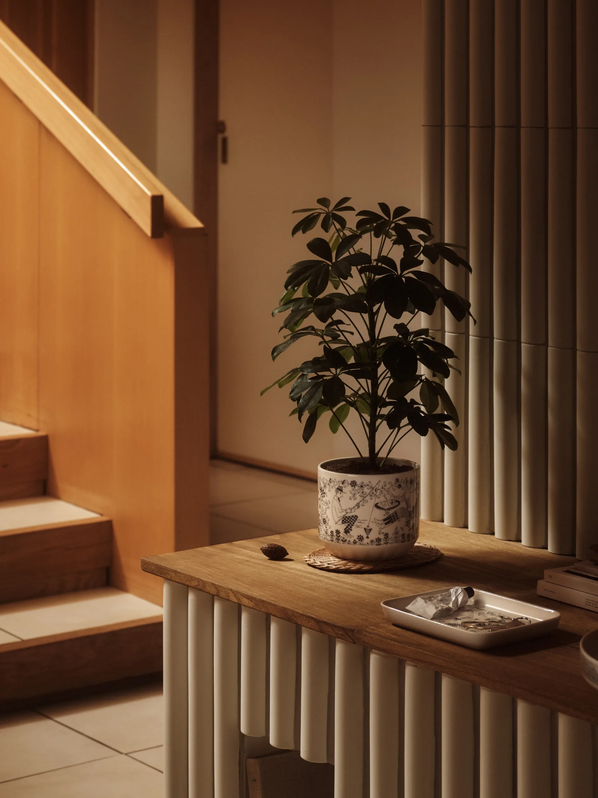 Emilia krukke Ø14 cm, Svart-hvit Arabia