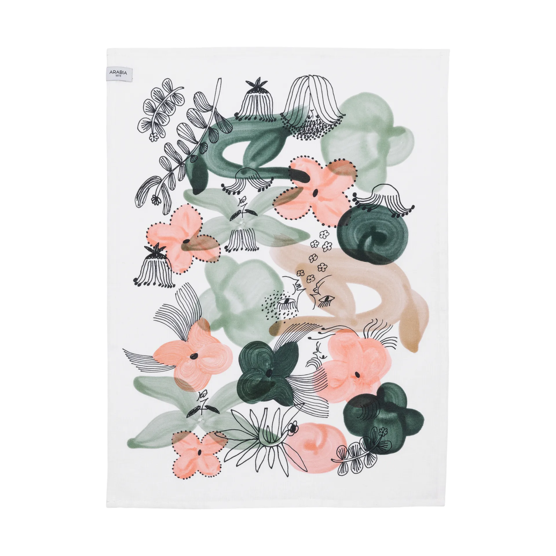 Kukkamaa kjøkkenhåndkle 50x70 cm, Grønn Arabia