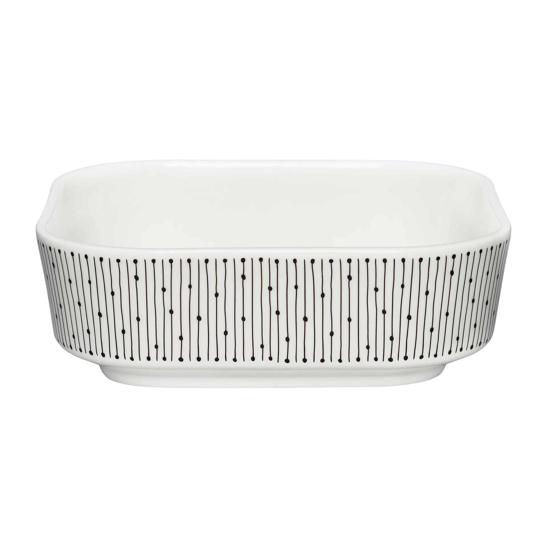 Mainio Sarastus ildfast form 0,7 l, Svart-hvit Arabia