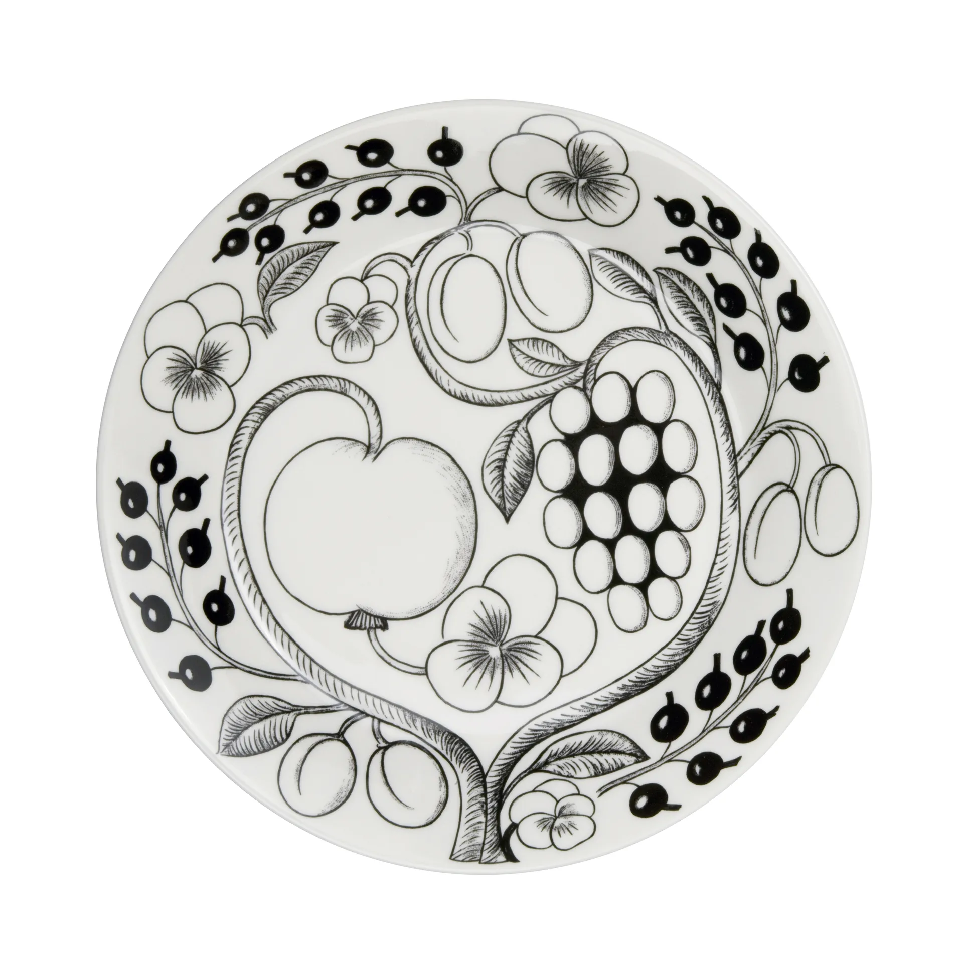 Paratiisi tallerken Ø26 cm, Svart Arabia