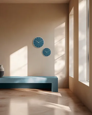 Arne Jacobsen City Hall klokke - Blå, Ø21 cm - Arne Jacobsen Clocks