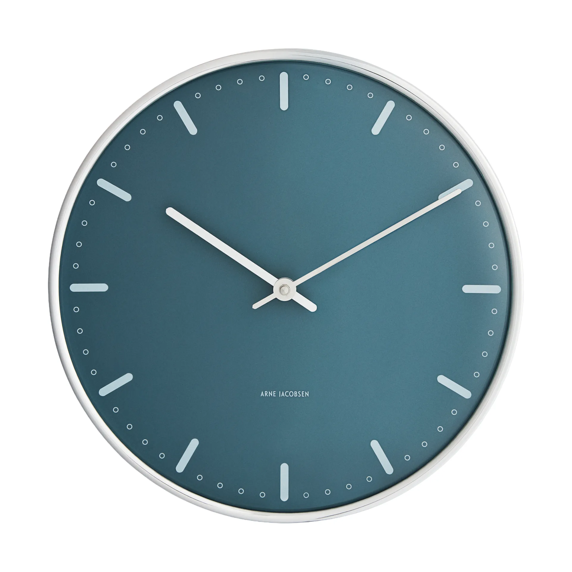 Arne Jacobsen City Hall klokke, Blå, Ø29 cm Arne Jacobsen Clocks