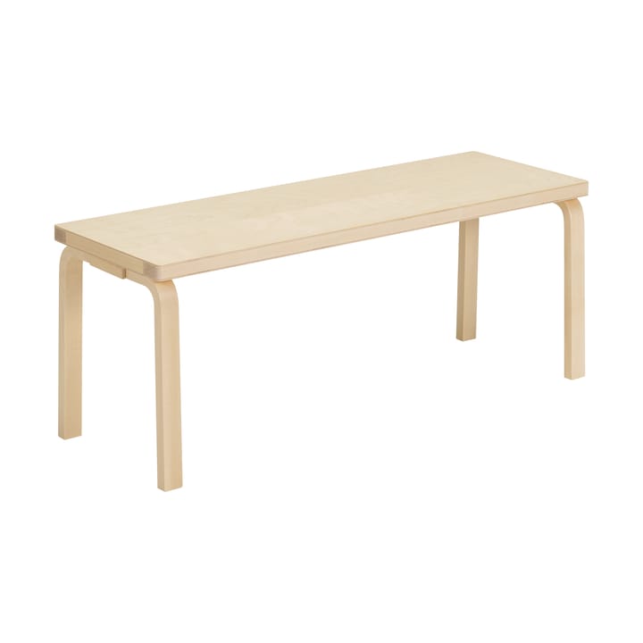 153A benk - Solid seat natural lacquered - Artek