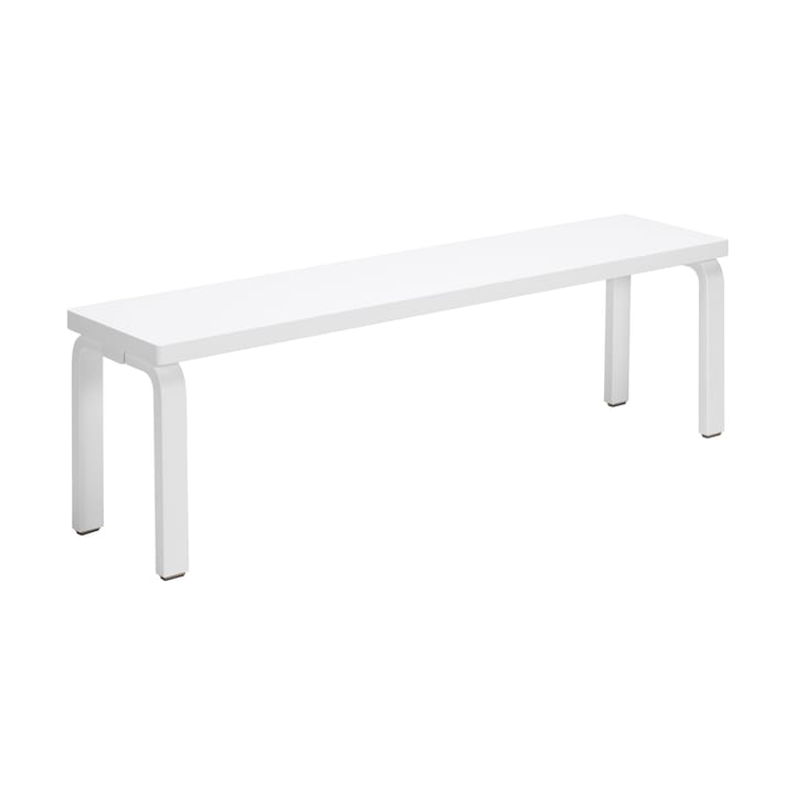 168B benk - Solid seat hvitoljet lakkert - Artek