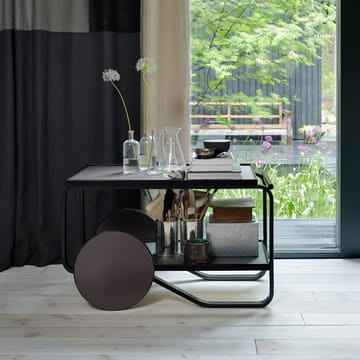 901 serveringsvogn - Mørkegrå-Svartlakkert bjørk - Artek