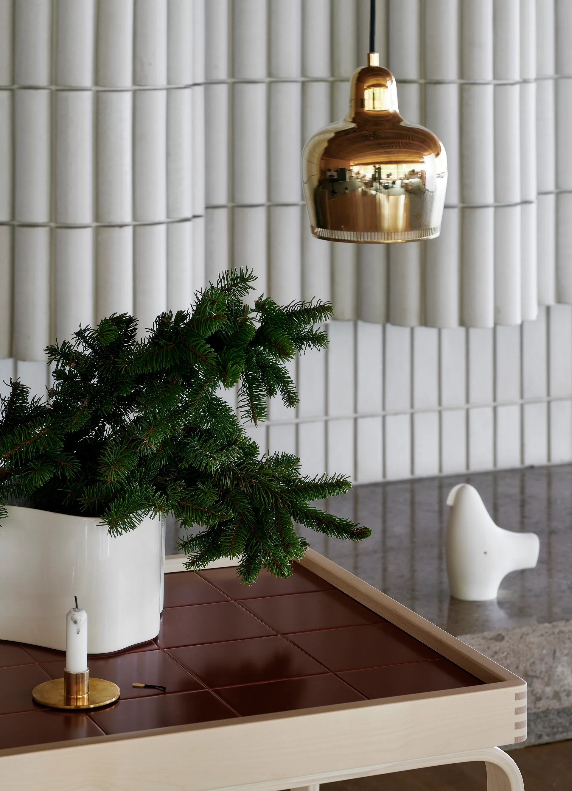 A330S Golden Bell pendel, Messing Artek