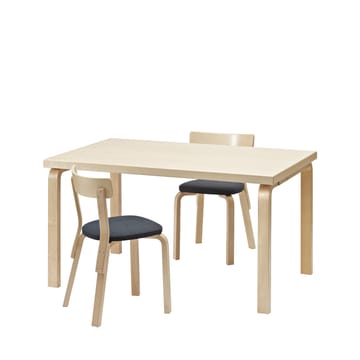 Aalto 82B spisebord - Hvit laminat-Bjørkeben - Artek