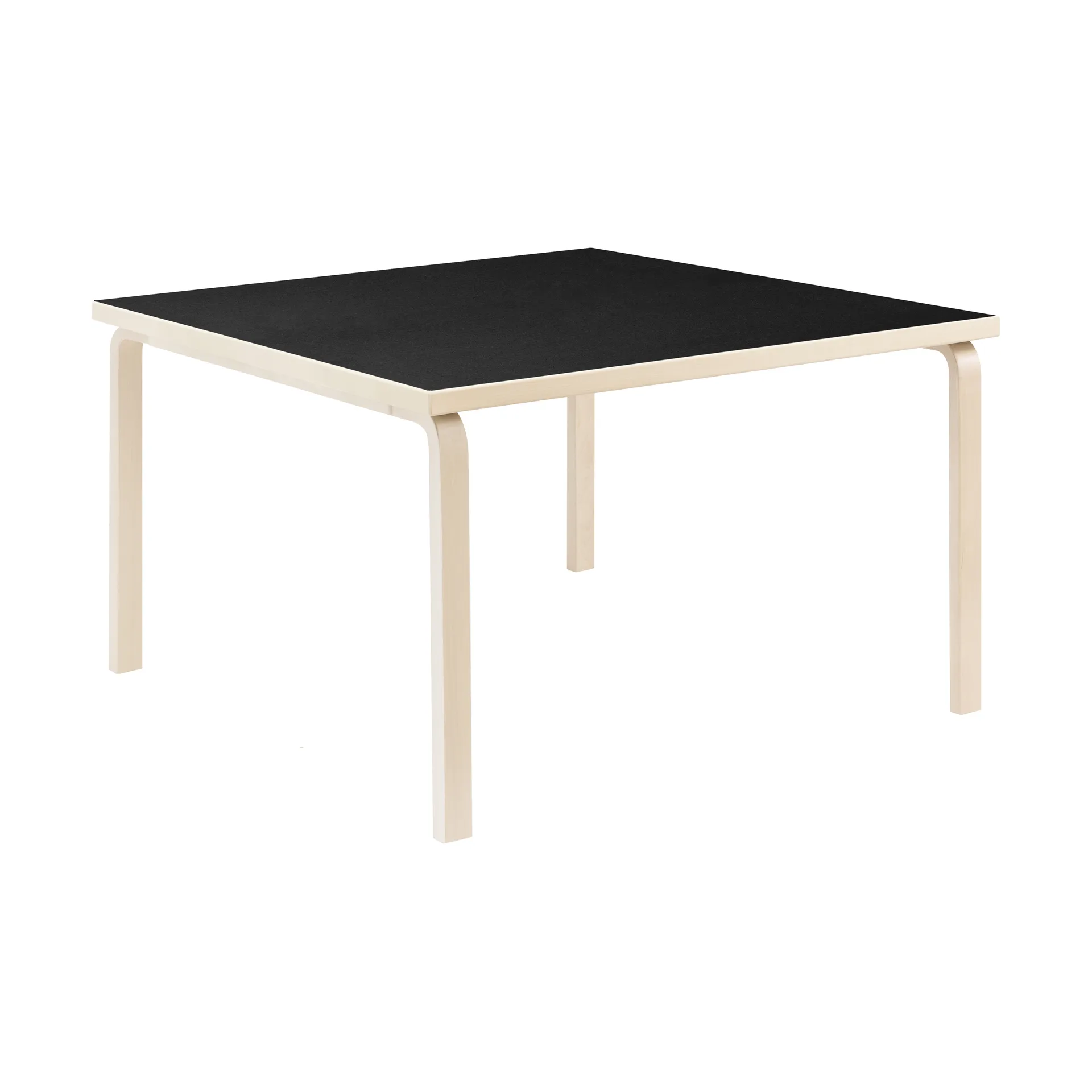 Aalto 84 spisebord, Top black linoleum-natural lakkert Artek