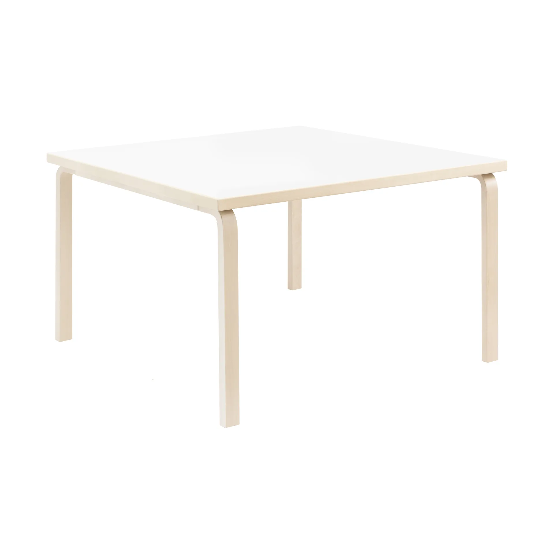 Aalto 84 spisebord, Top IKI white HPL-natural lakkert Artek