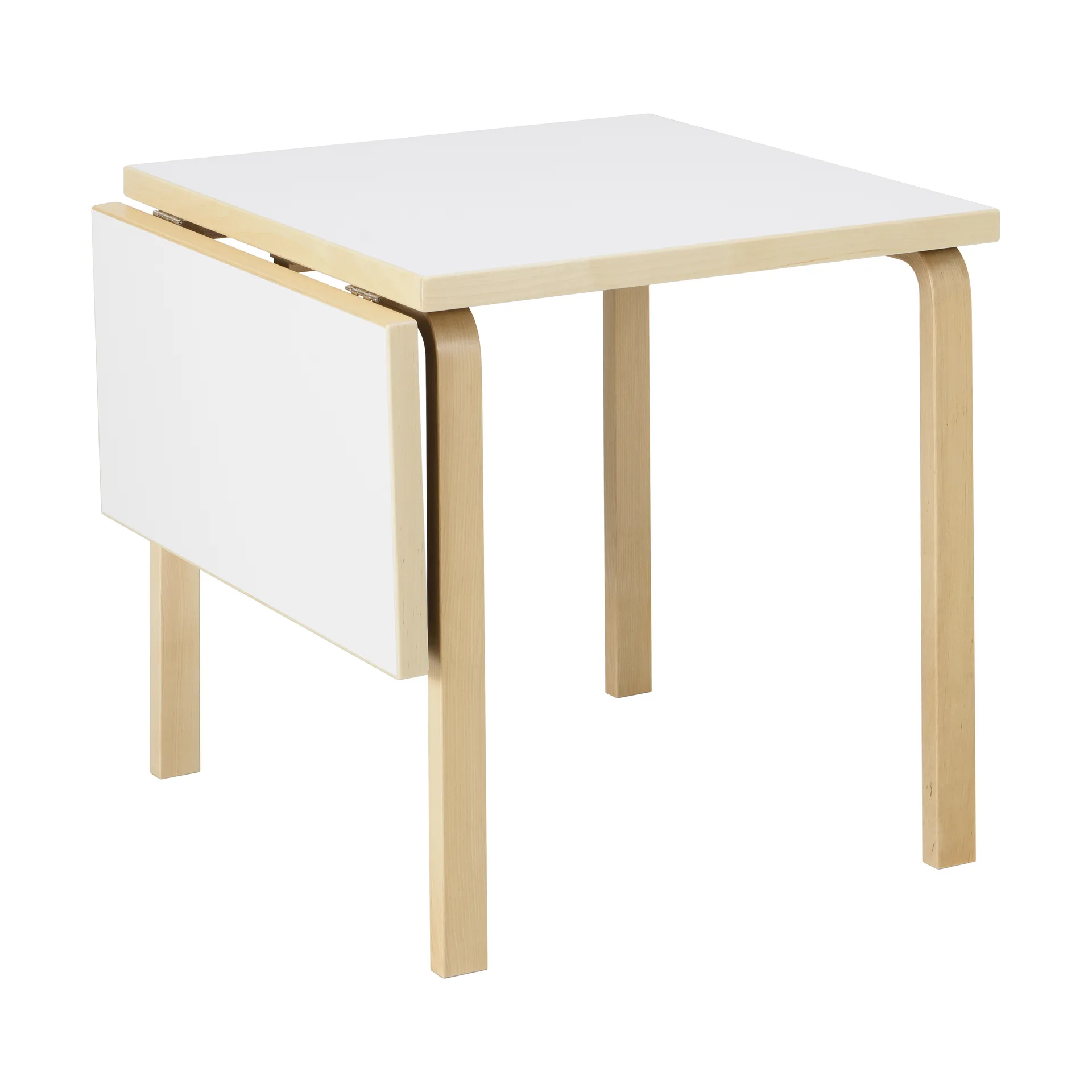 Aalto Table foldable DL81C spisebord, Top IKI white HPL-natural lakkert Artek