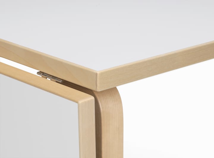 Aalto Table foldable DL81C spisebord, Top IKI white HPL-natural lakkert Artek