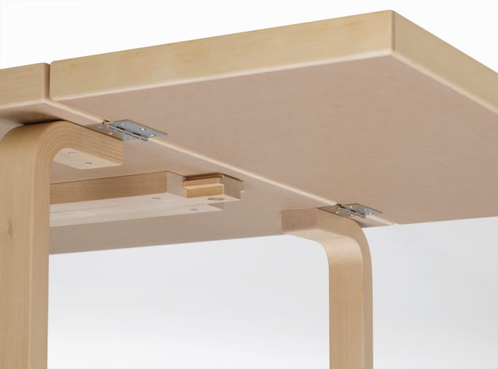 Aalto Table foldable DL81C spisebord, Top IKI white HPL-natural lakkert Artek