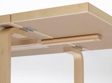 Aalto Table foldable DL81C spisebord - Top IKI white HPL-natural lakkert - Artek
