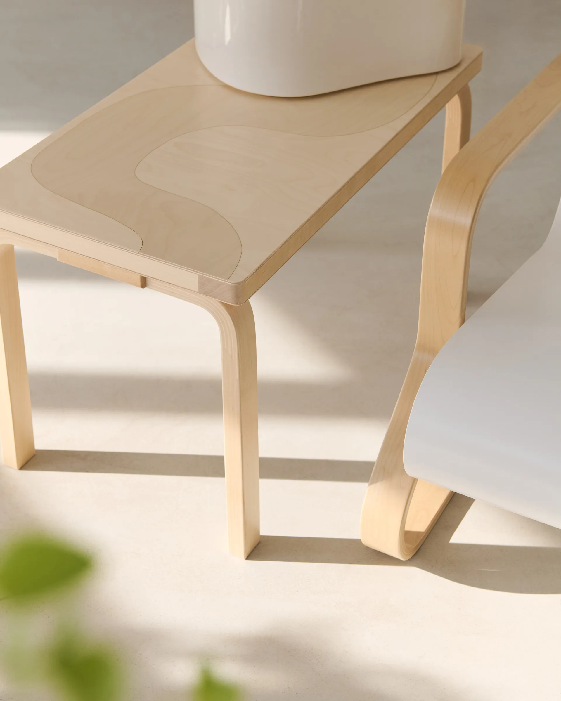 Artek + Marimekko Bench 153B Kivet benk, Bjørk Artek