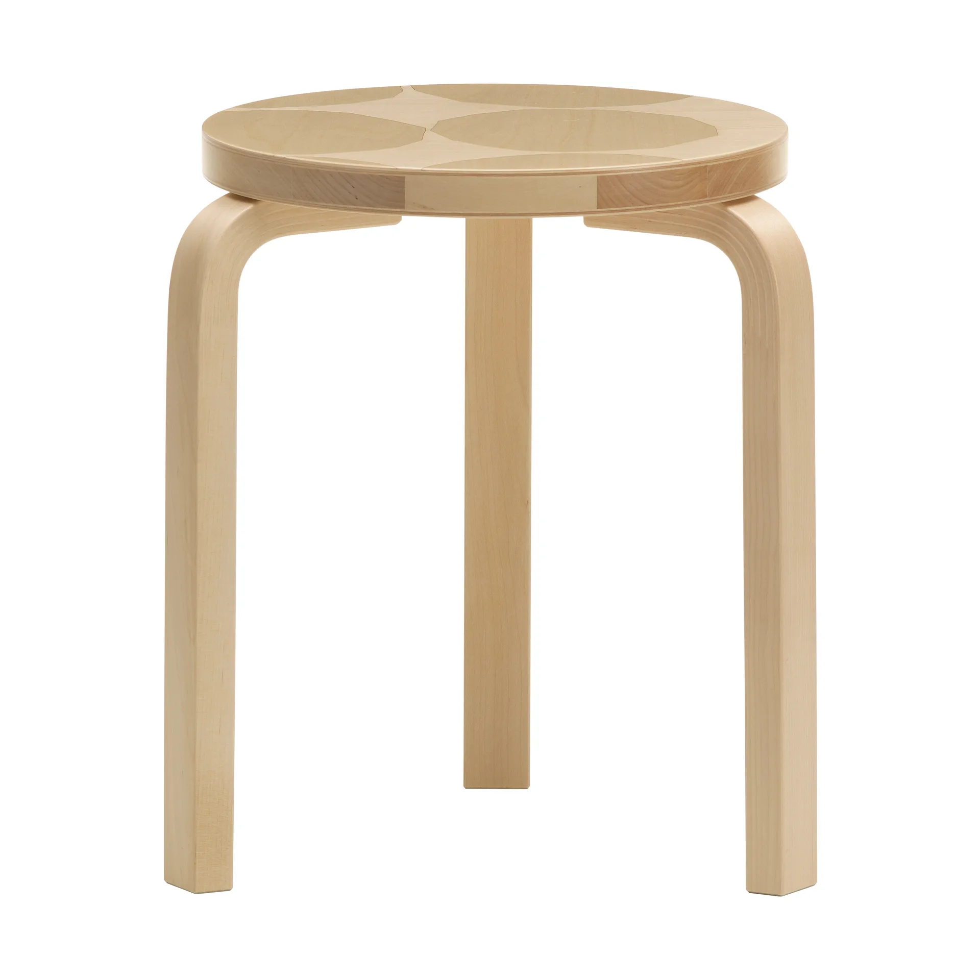 Artek + Marimekko Stool 60 Kivet krakk, Bjørk Artek