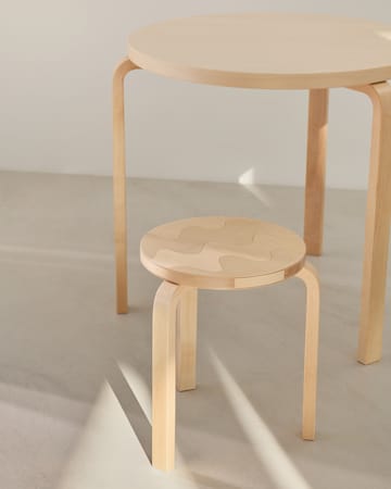 Artek + Marimekko Stool 60 Lokki krakk - Bjørk - Artek
