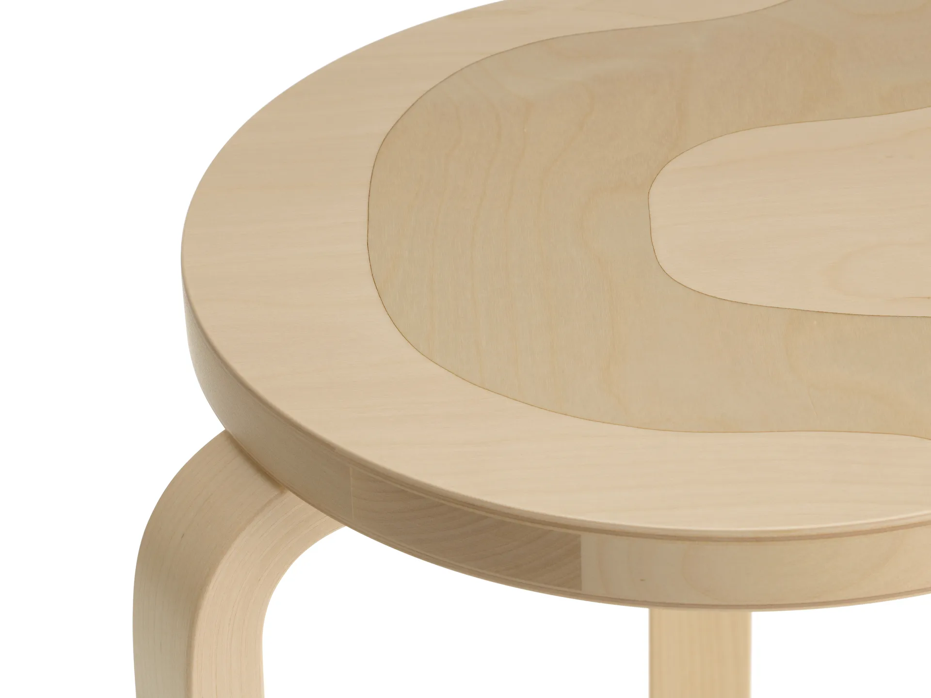 Artek + Marimekko Stool 60 Seireeni krakk, Bjørk Artek