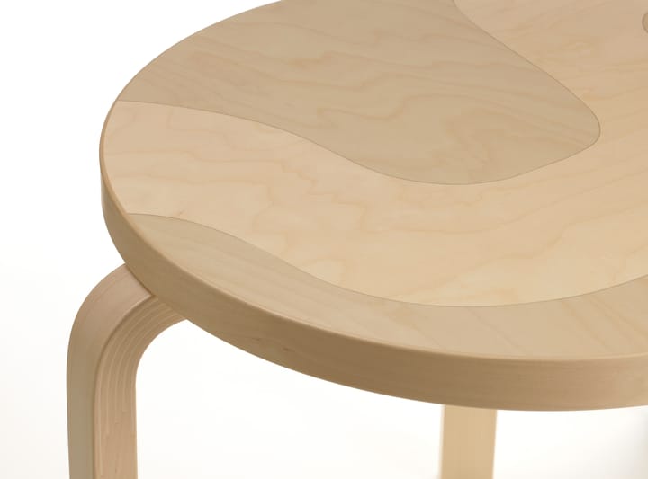 Artek + Marimekko Table 90D Seireeni bord, Bjørk Artek