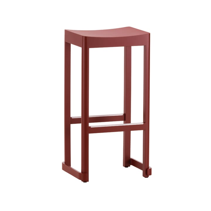 Atelier barkrakk - Mørkrødlakkert bjørk-H75 cm - Artek