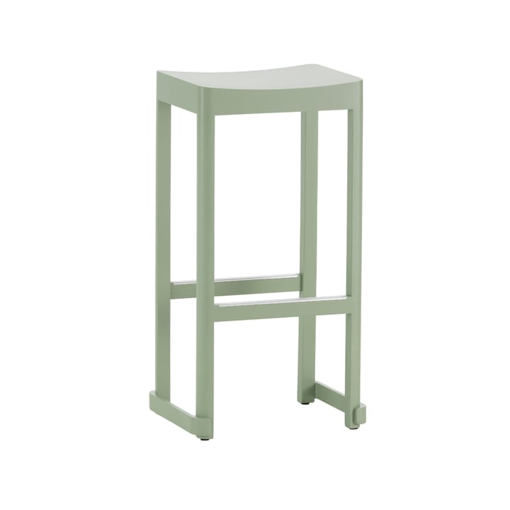 Atelier barstol - Grønlakkert bjørk-H75 cm - Artek