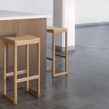Atelier barstol - Grønlakkert bjørk-H75 cm - Artek
