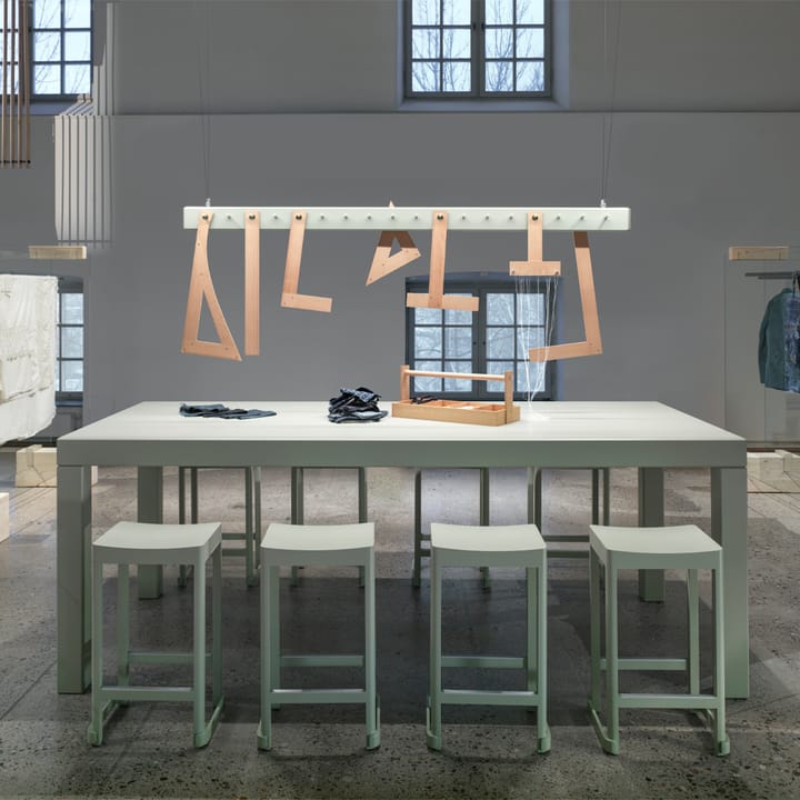 Atelier barstol, Naturlakkert eik-H65 cm Artek