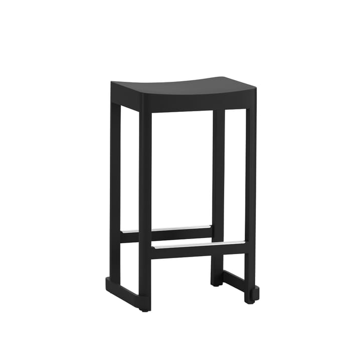 Atelier barstol - Svartlakkert bjørk-H65 cm - Artek