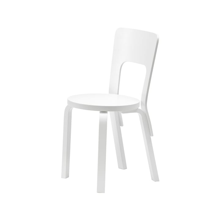 Chair 66 stol - Hvitlakkert bjørk - Artek