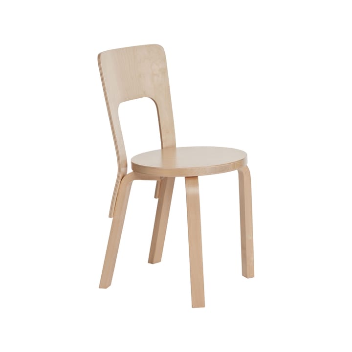 Chair 66 stol - Naturlakkert bjørk-Bjørk - Artek